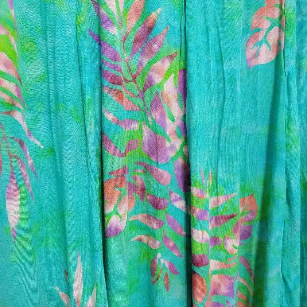 Soft Surroundings Batik Maxi Sleeveless Dress Small - Picture 9 of 10